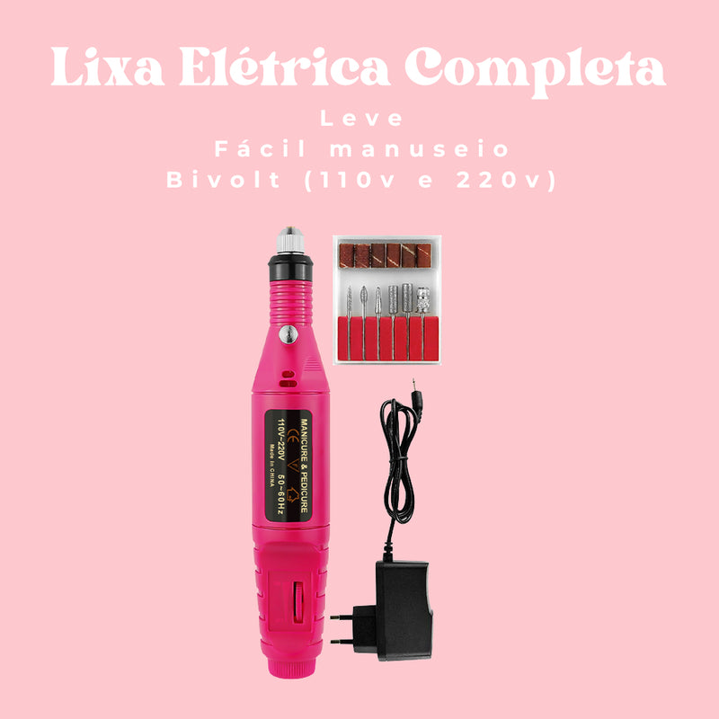 Kit De Unha Polygel Lixadeira Caneta + brinde exclusivo