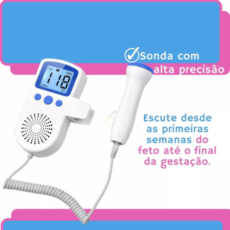 Monitor De Frequência Cardíaca Fetal Doppler JSL-T501 YihanStore